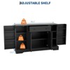 Coucheta Modern Buffet Cabinet – Freestanding Wood Storage with Drawer & Adjustable Shelves, Ideal for Living Room, Kitchen & Dining Room - 3 of 4