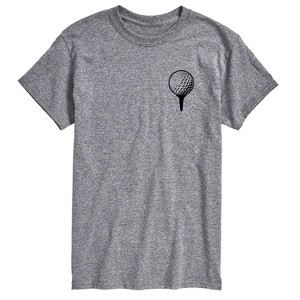 Men's - Instant Message - Golf Ball On Tee Short Sleeve Graphic T-Shirt - 1 of 4