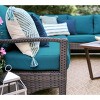 Leisure Made Augusta 5pc Wicker Sectional in Peacock Fabric - 3 of 4
