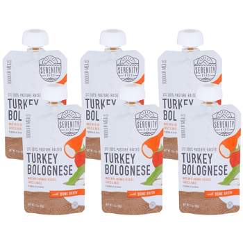 Serenity Kids Turkey Bolognese With Bone Broth Puree Toddler Meals - Case of 6/3.5 oz
