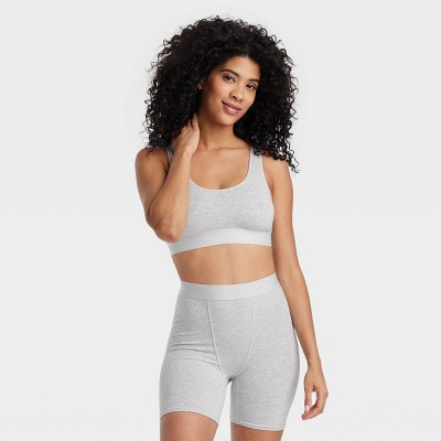Image of Women's Cotton Stretch Boxer Briefs - Auden™ Gray S