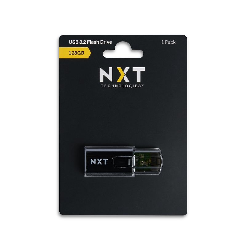 NXT Technologies 128GB USB 3.2 Type-A Flash Drive Black (NX61119), 1 of 6