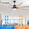 76 Inch Solid Wood Large Industrial Ceiling Fan with Light Indoor Outdoor Smart Fan with Remote & APP Alexa Control, 8 Blade Reversible DC Motor - 2 of 4
