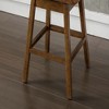Resenkos Counter Bar Stools, Counter Stool,Bar Stools Set of 2 Counter Height Chairs with Footrest, 360 Degree Swivel,Brown - 3 of 4