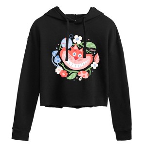 Women's - Disney - Alice In Wonderland Cropped Graphic Hoodie - 1 of 3