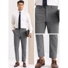 Lars Amadeus Men's Dots Pattern Slim Fit Flat Front Pants - 4 of 4