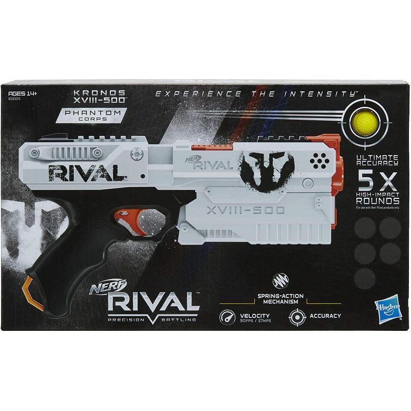 Hasbro Nerf Rival Kronos XVIII 500 Spring-Action Blaster | White, 2 of 4
