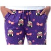 Harry Potter Womens' Luna Lovegood Glasses Chibi Allover Print Pajama Pants Purple - 3 of 4