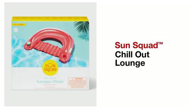 Inflatable Lounge Pool Chair - Sun Squad™, 2 of 7, play video