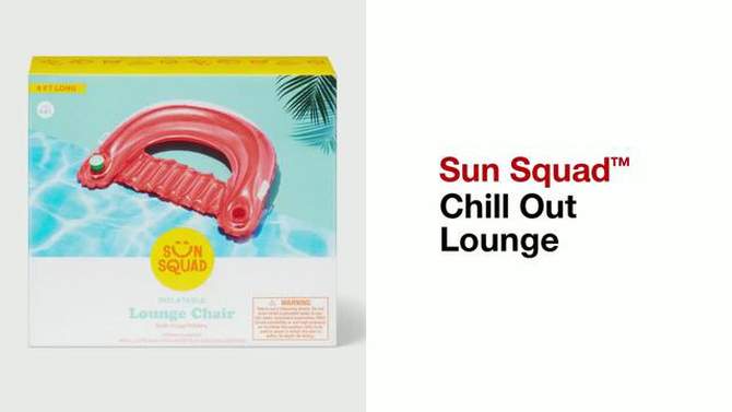 Inflatable Lounge Pool Chair - Sun Squad™, 2 of 7, play video