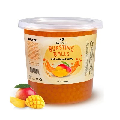 Syruvia Mango Popping Boba Pearls – 7 lb