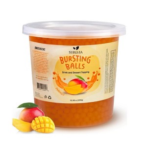 Syruvia Mango Popping Boba Pearls – 7 lb - 1 of 4