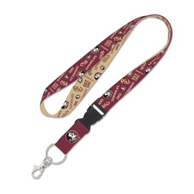 NCAA Florida State Seminoles Scatter Print Lanyard