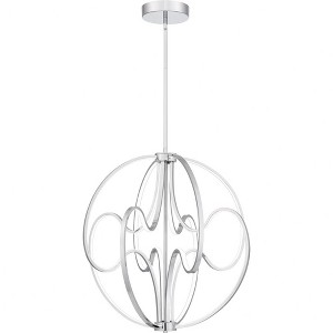 Quoizel Lighting Clairon 1 - Light Pendant in  Polished Chrome - 1 of 1