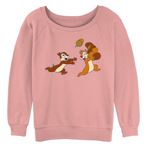 Junior s Chip n Dale Acron Chipmunk Friends Sweatshirt Target