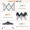 10 x 10ft Pop Up Canopy Tent Easy Setup Outdoor Shade Instant Portable Sun Shelter Canopy Tent for Parties Camping Beach - 4 of 4