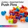 BAZIC Products® Jumbo Push Pins, Assorted Color, 25 Per Pack, 12 Packs - 3 of 4