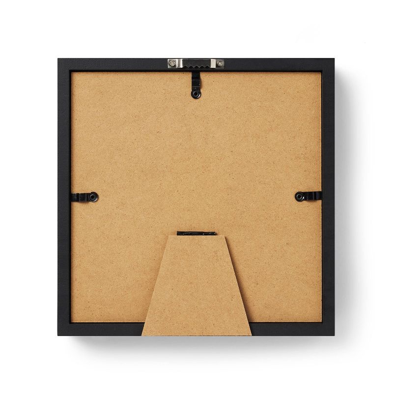 MDF Shadow Box Frame Unfinished Craft Kit 8&#34;x8&#34; Black - Mondo Llama&#8482;, 4 of 5