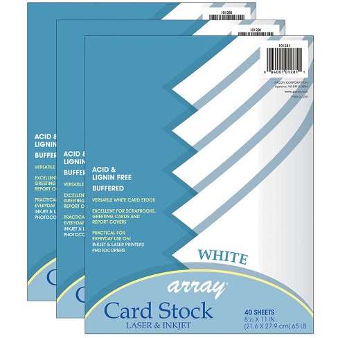 White Card Stock 40 Sheet - Pacon