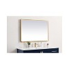Elegant Lighting Pier 27x30 inch LED Mirror with Adjustable Color Temperature 3000K/4200K/6400K in Brass - 4 of 4