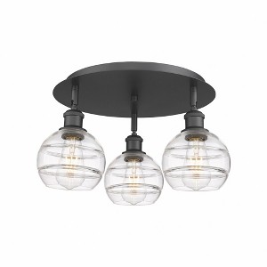 Rochester - 3 Light Flush Mount In Industrial Style-8.88 Inches Tall and 17.63 Inches Wide - 1 of 1