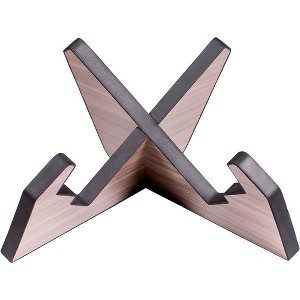 Gator Frameworks GFW-ELITEGTRXSTD-GRY Elite Series Guitar X Style Stand in Driftwood Grey Finish Gray - 1 of 4