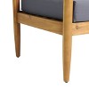 Magnolia Patio Acacia Wood Loveseat - Teak/Dark Gray - Christopher Knight Home: 2-Person Outdoor Sofa with Cushions - 4 of 4
