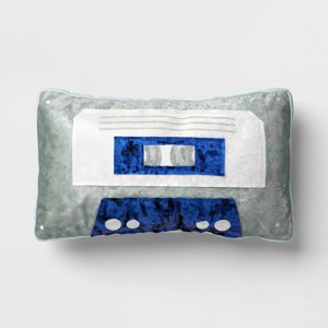 Cassette Mindful Throw Pillow Mint - Room Essentials™ - 1 of 4