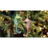 Gallerie II Sparkle Seahorse Christmas  Coastal Beach Ocean Decor Decoration Christmas XMAS Ornament, Set of 2 - 3 of 4