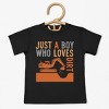 The Juniper Shop Just A Boy Who Loves Dirt Toddler Short Sleeve Tee - 2 of 4