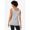 Woman Within Plus Size Rib Knit Tank - 3 of 4