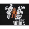 Five Nights At Freddy's Split Freddy Face Boy's Black T-shirt - 2 of 2