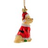 Kurt S. Adler 3.5 Inch Dog In Santa Suit Christmas Best Friend Tree Ornaments - 2 of 3