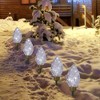 Northlight LED Lighted C9 Style Christmas Pathway Lawn Stakes - 8'- Clear - 5ct - image 2 of 4