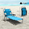 Folding Lounge Chair w/ Reclining Back - 3 of 4