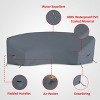 Covers&All Curved Outdoor Couch Cover, 1000D Waterproof, UV-Resistant Patio Furniture Cover - 3 of 4