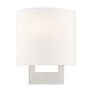 Livex Lighting Hayworth 1 - Light Wall Light in  Brushed Nickel - 1 of 4
