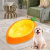 Bellura Pet - Carrot - Shaped Anti - Slip Animal Bedding - Orange - 2 of 4