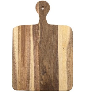 Home Mart Goods 16"x10" Heavy Duty Kitchen Chopping Butcher Block Organic Acai Wood Cutting Board - 1 of 4