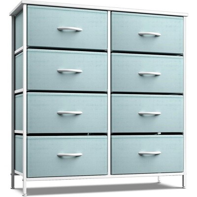 Sorbus 8 Drawers Dresser- Storage Unit with Steel Frame, Wood Top, Fabric Bins - for Bedroom, Closet, Office and more