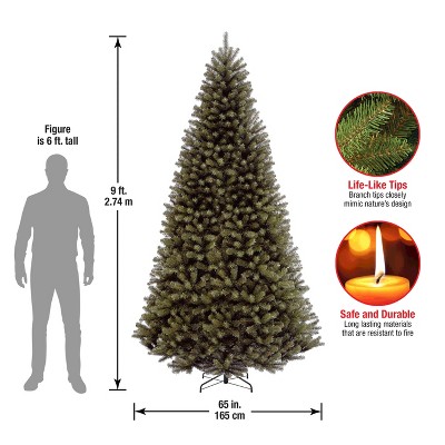 9' Green Plastic North Valley Spruce Artificial Christmas Tree