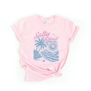 Simply Sage Market Women's Salty Soul Beach Short Sleeve Graphic Tee - 1 of 3