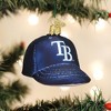 Old World Christmas Blown Glass Ornament for Christmas Tree, Tampa Bay Rays Baseball Cap - 2 of 3