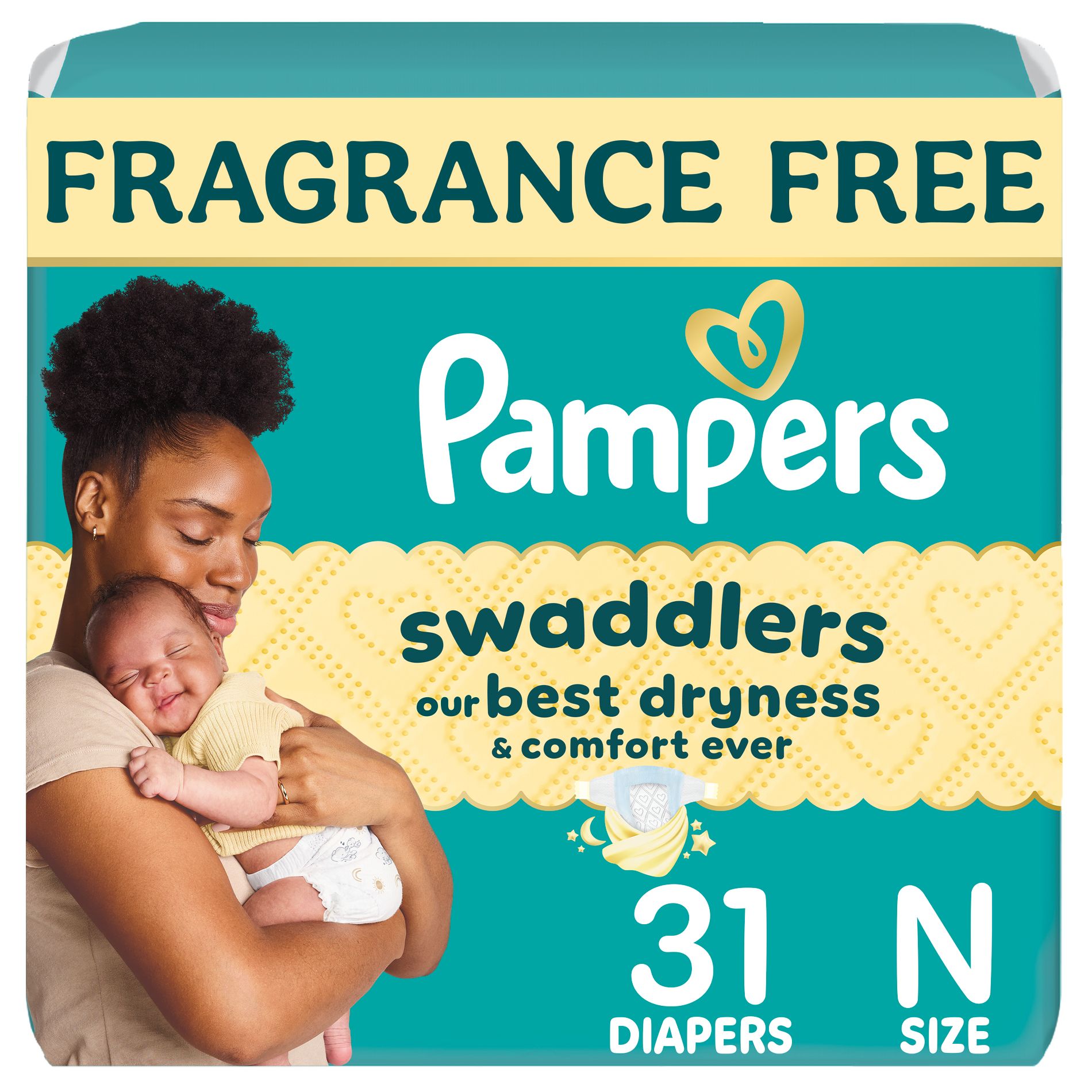 Pampers Swaddlers Sensitive Disposable Diapers - Size 0 - 31ct