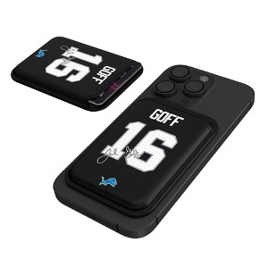 NFL Detroit Lions Players Game Tactic Black Magnetic Credit Card Wallet - 1 of 3