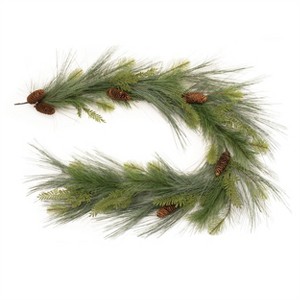 Long Needle Pine and Pinecone Garland 6'L - 1 of 2