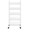 vidaXL 5-Tier Kitchen Trolley White 18.1 in.x10.2 in.x41.3 in. Iron - 3 of 4