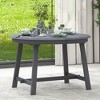 CAVINAS Dining Table Farmhouse Extendable Round Dining Table for Kitchen, Gray - 4 of 4