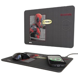 Marvel Deadpool Badge 15-Watt Wireless Charger and Mouse Pad - 1 of 3