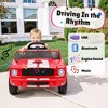 Licensed Shelby GT350 12V Toddler Ride on Toys Cars, Kids Electric Vehicle w/Remote Control, Soft Start, Rear Suspension, Bluetooth, 3 Point Safe Belt - 2 of 4